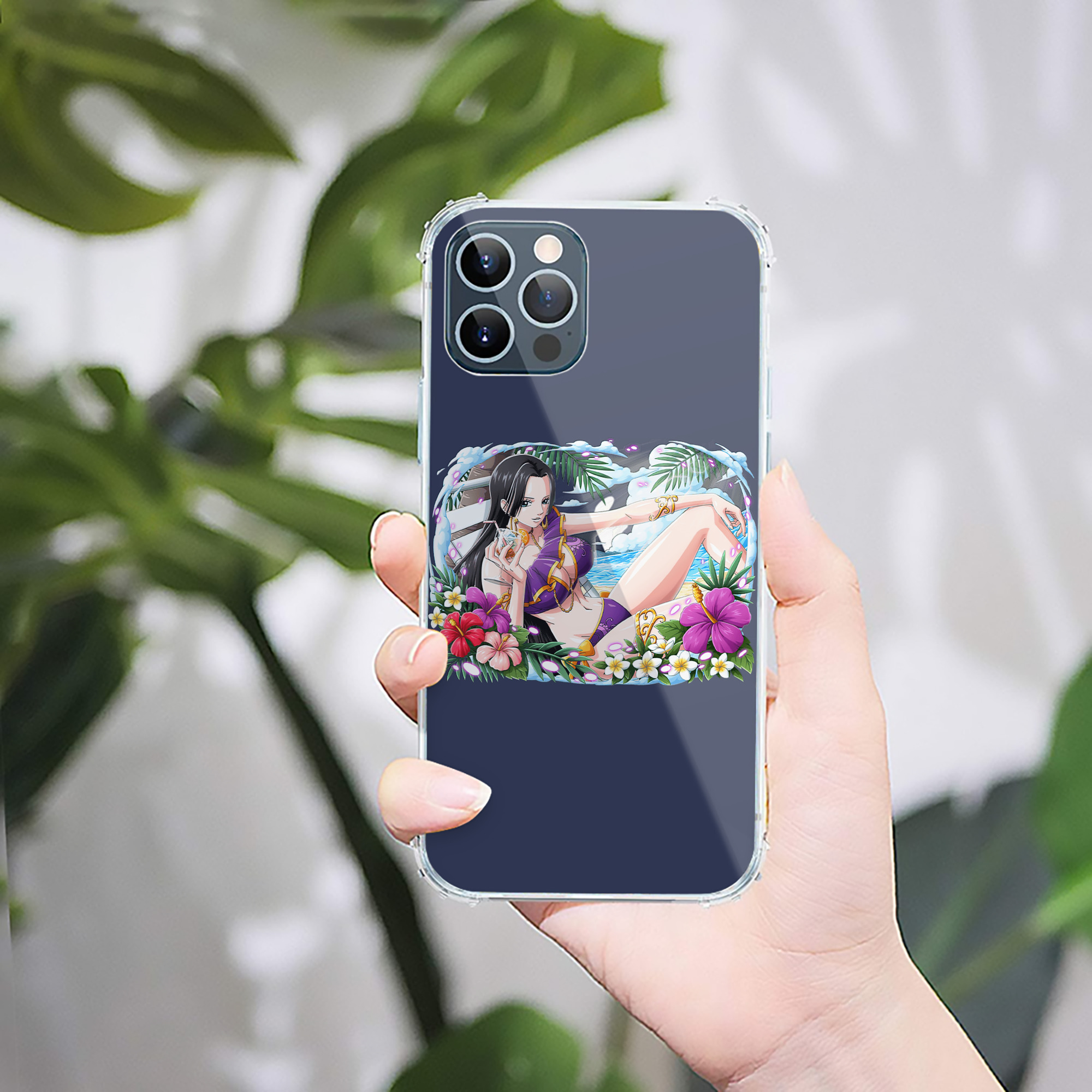 （画像用） ワンピース ボア・ハンコック ONE PIECE Boa·Hancock 【iPhone 12シリーズ対応】透明スマホケース（クリアソフトケース）